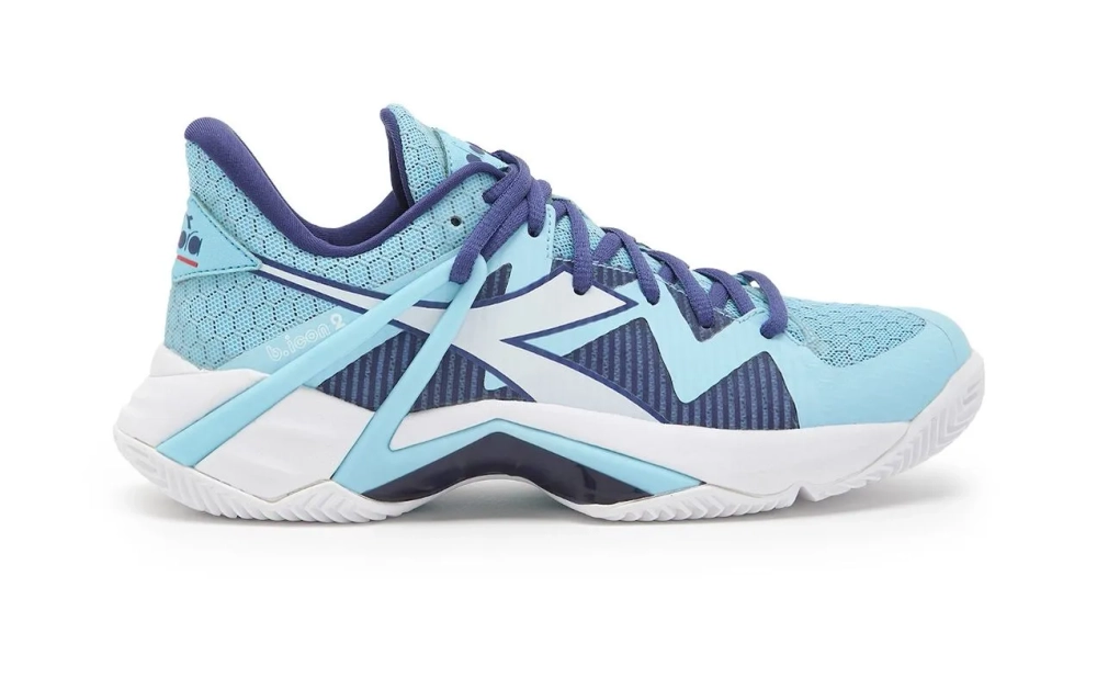 Женские теннисные кроссовки Diadora B.Icon 2 Clay - bright baby blue/white