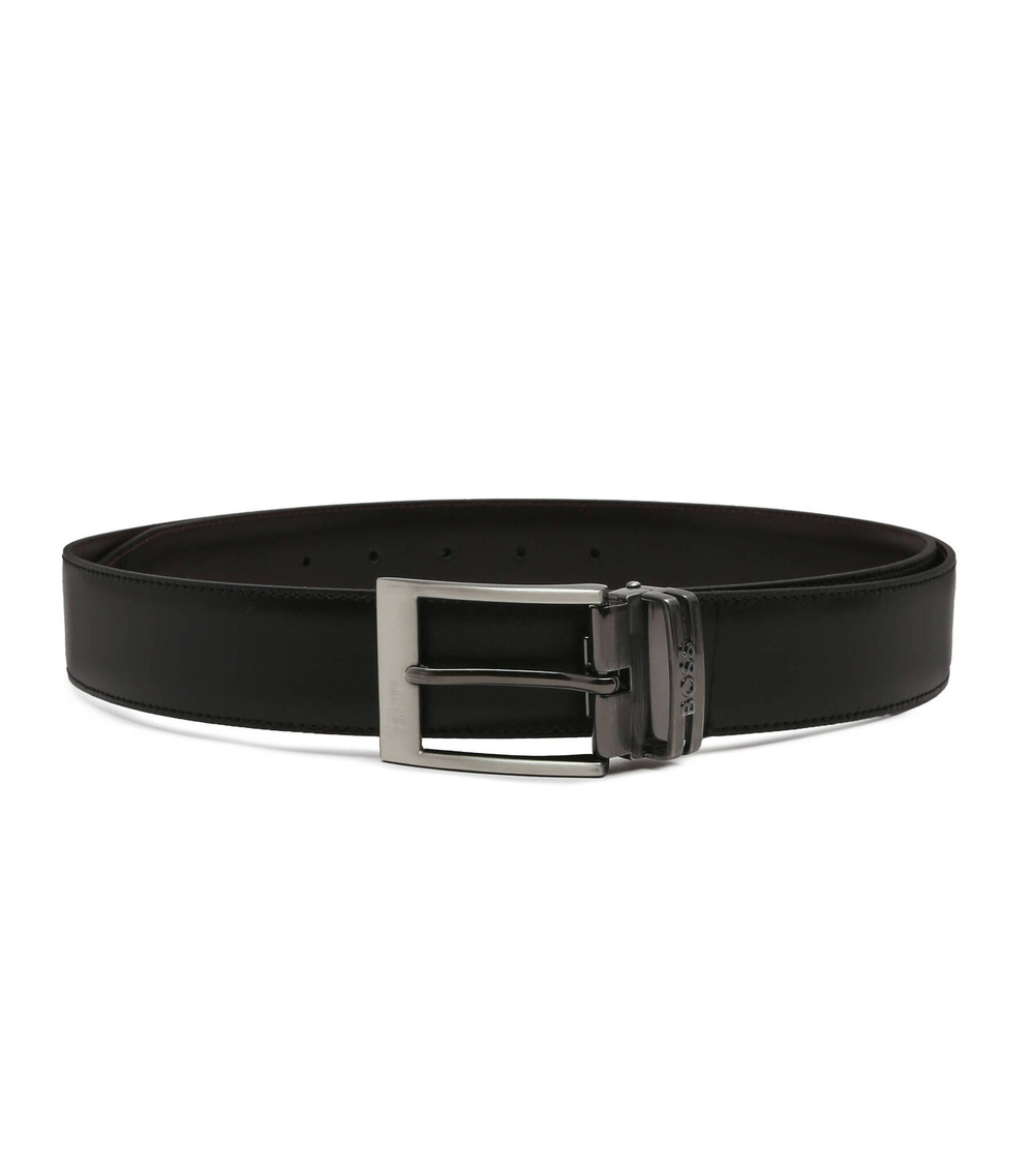 Двухсторонний кожаный ремень Galliz_Gb35_pp BOSS BLACK - черный(50481069)