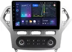 Магнитола для Ford Mondeo 4 2007-2010 (рамка серебро с климатом) - Teyes CC3 монитор 10" QLED на Android 10, Быстрая, CarPlay, 4G SIM-слот