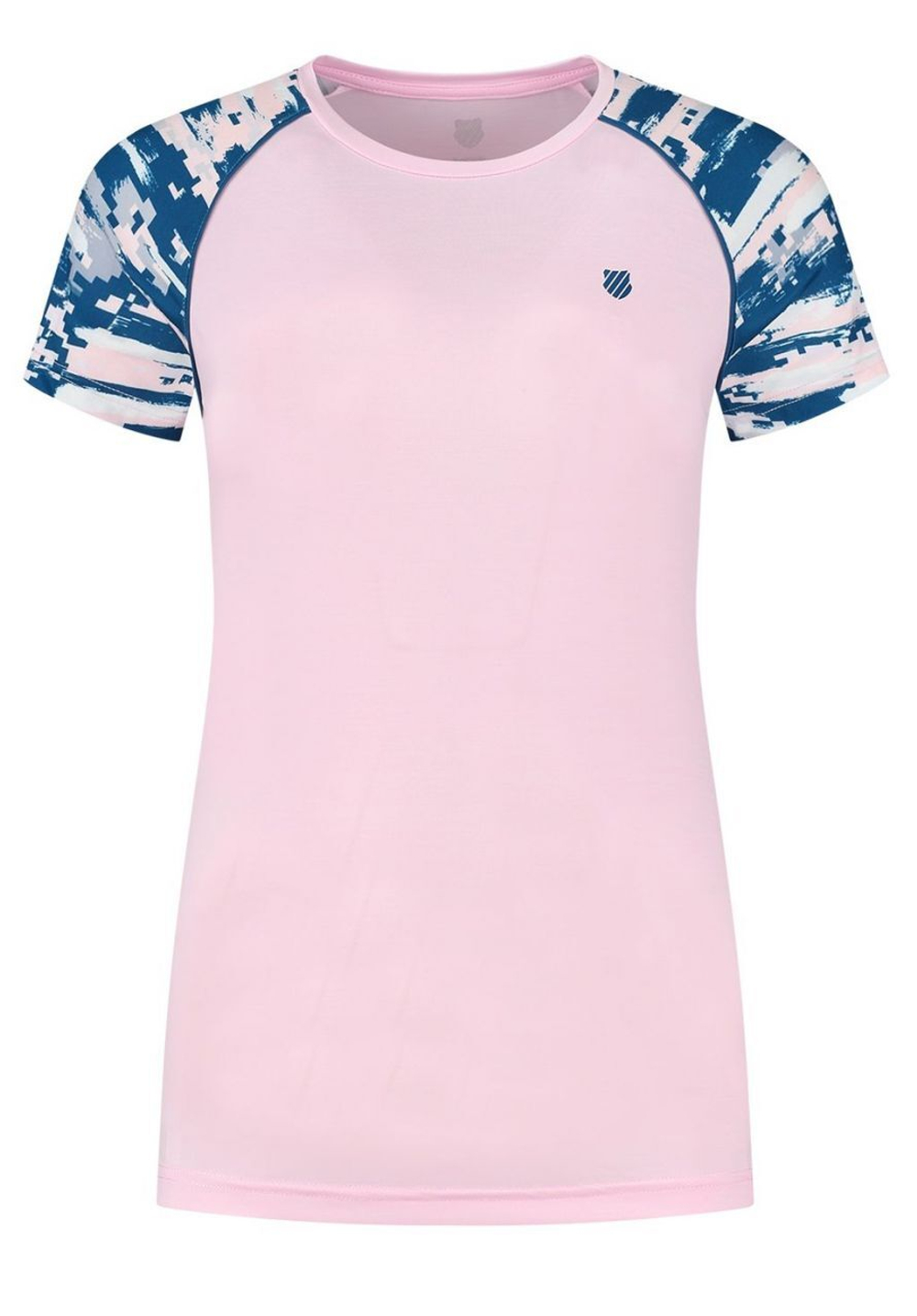 Женская теннисная футболка K-Swiss Tac Hypercourt Round Neck Top Melange - разноцветный