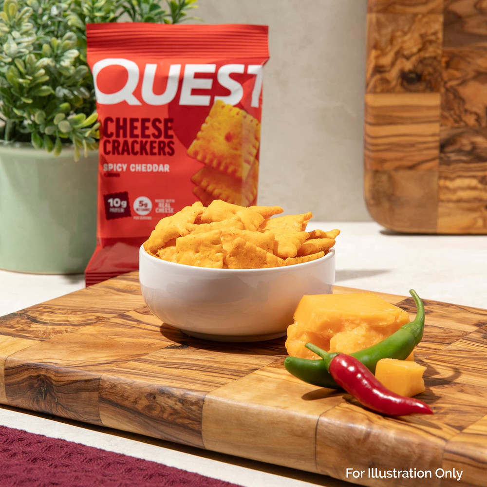 Quest Nutrition, Сырные крекеры, острый чеддер, 4 пакетика по 30 г (1,06 унции)