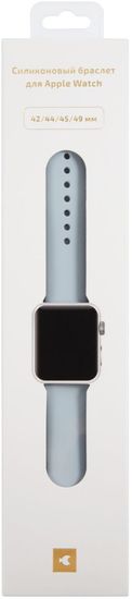Ремешок moonfish для Apple Watch 42/44 мм, силикон, голубой
