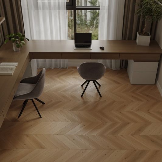 Инженерный ламинат Signature - Обсидиан Шеврон Дуб Сатин Royal Satin (LF703-22)
