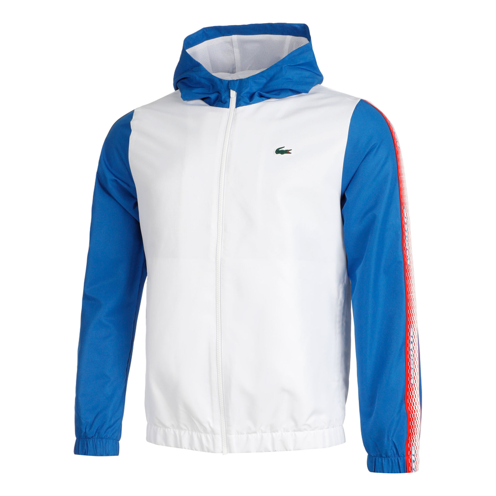 Мужские теннисные Костюмы Lacoste Tracksuit Men - White, Blue