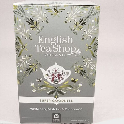 Чай белый English Tea Shop "Super goodness" с добавками 20 пакетиков (из Финляндии)
