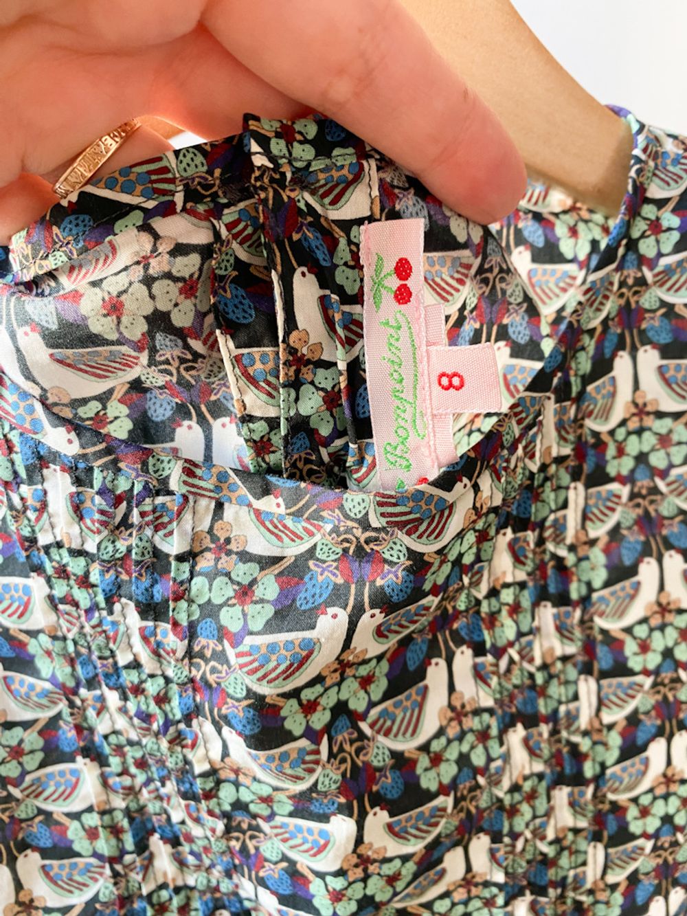 Хлопковая блузка Bonpoint, 128