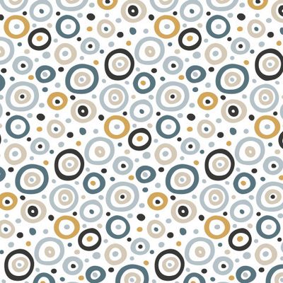 Buy fabric with abstract print circles bubbles