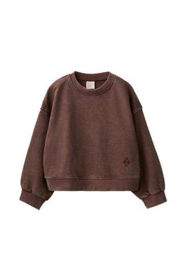 ZARA КОМПЛЕКТ ИЗ ТОЛСТОВКИ И БРЮК, КОРИЧНЕВЫЙ
