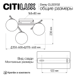 Потолочная светодиодная люстра Citilux DORSY CL223132 LED