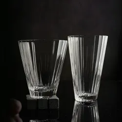 Стакан Олд Фэшн 340 мл "Fire Optical" d 9,4 см h10,7 см оптические грани дно овал P.L. - BarWare [6]