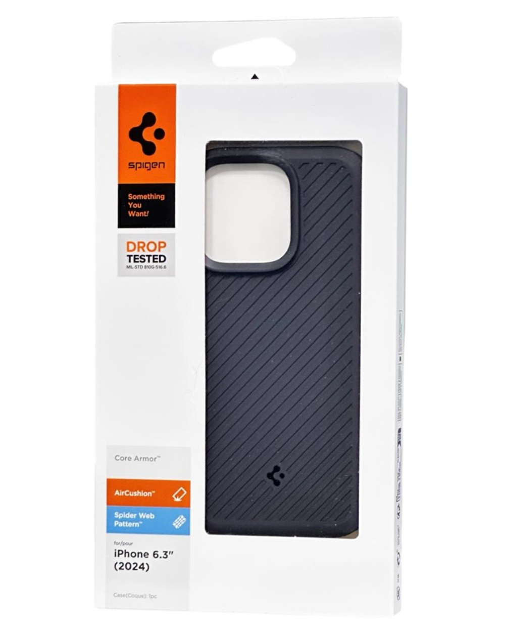 Накладка для i-Phone 16 Pro 6.3" Spigen Core Armor (ACS08157) матовый черный