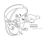 Вибрострапон Woman Midi с вагинальной пробкой - 22 см.