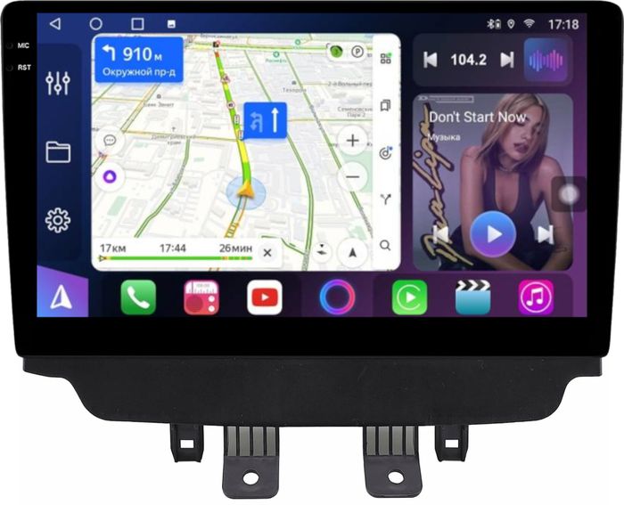 Магнитола для Mazda CX-3 2014-2023 (цветной экран) - FarCar S400-TS18 монитор 10.36" QLED на Android 14, CarPlay, 4G SIM-слот
