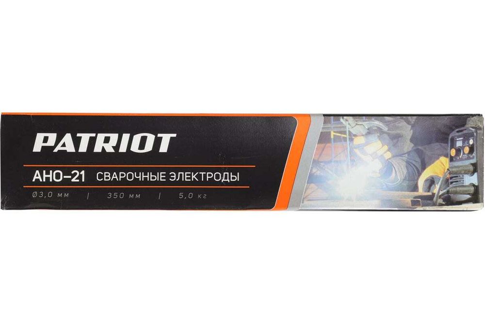 Электроды сварочные Patriot АНО-21, 3 мм, 5 кг, 237027