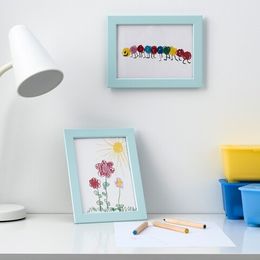Фоторамка IKEA FISKBO (ФИСКБО), Светло-голубой, 13х18 см