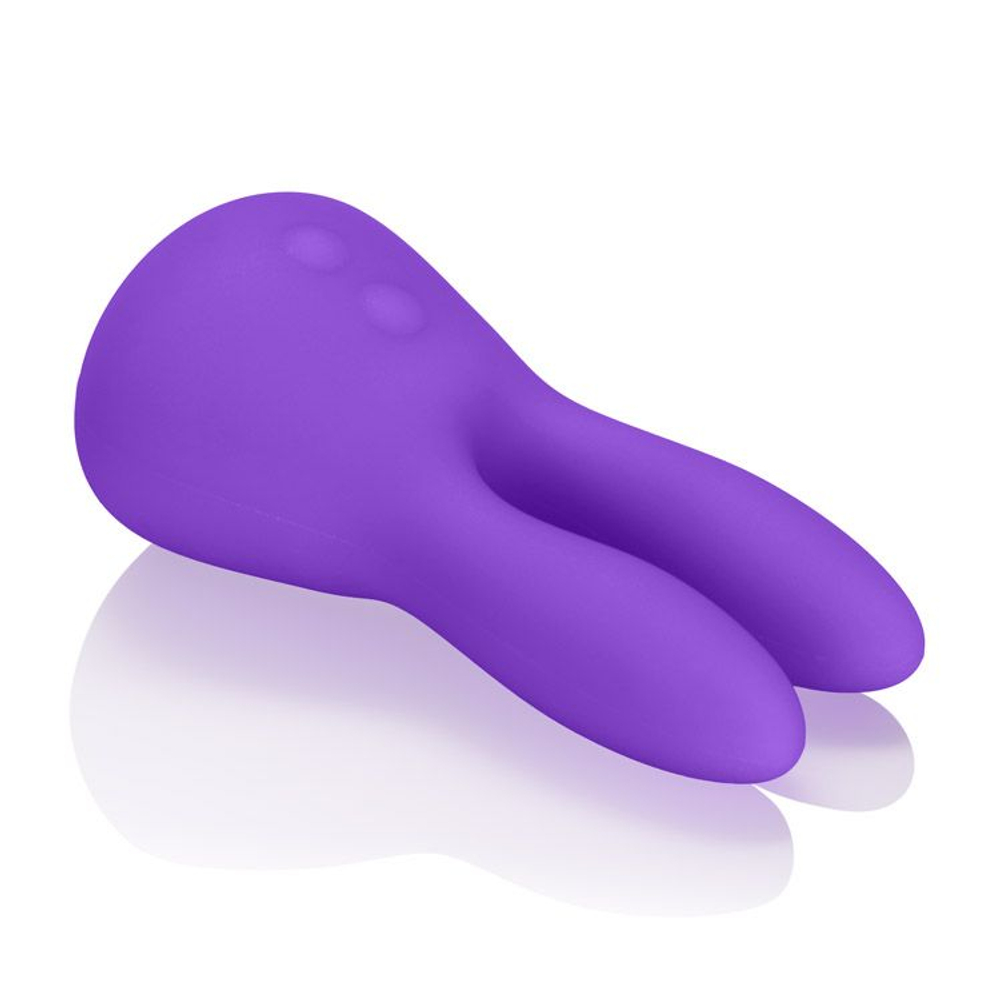 Фиолетовый виброзайчик Mini Marvels Silicone Marvelous Bunny (Цвет: фиолетовый)