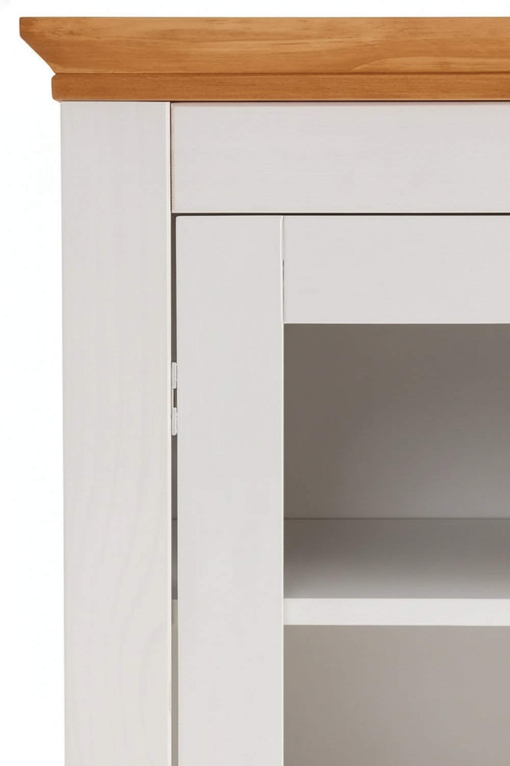 Шкаф-витрина деревянная Ландхаус 180 см, буфет для кухни из массива сосны с 4 дверями и ящиком