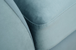 Диван Garda Decor Аннет (Annette) трехместный без мех,велюр бирюз.Colt1004, зол 250*100*95