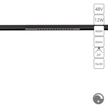 Магнитный трековый светодиодный светильник 18W 4000K A7477PL-1BK черный Optima Arte Lamp