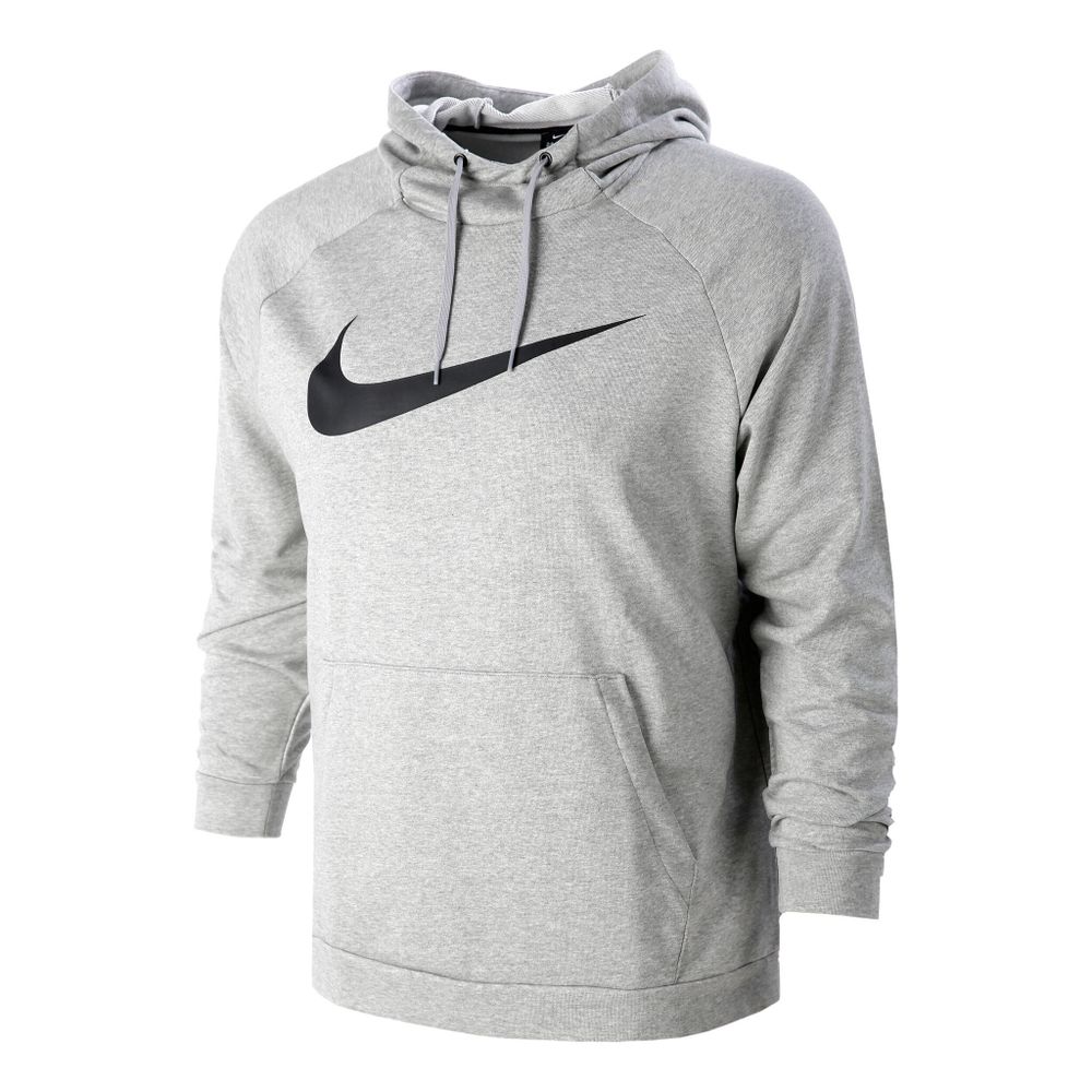 Мужская кофта теннисная Nike Dri-Fit Hoody Men - Lightgrey, Black
