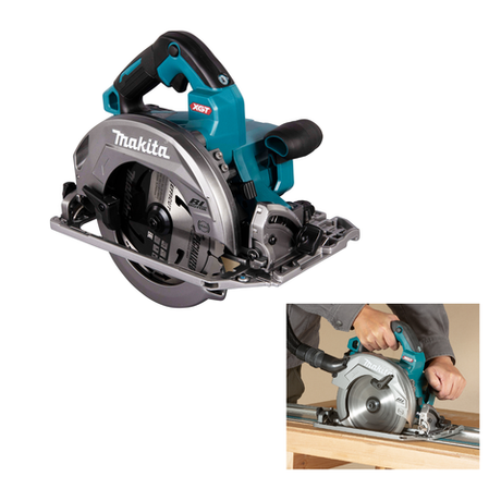 СУПЕР ЦЕНЫ! Аккумуляторная дисковая пила Makita XGT 40В, Li-ion, 6000 об/мин, диск 190 мм HS004GZ