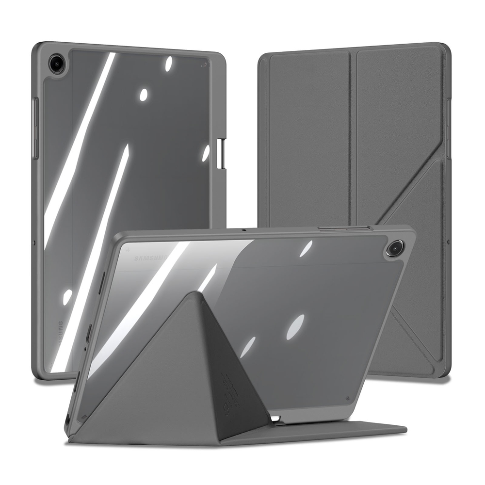 Чехол книжка серого цвета для планшета Samsung Galaxy Tab A9 Plus и Tab 11 Plus, серия Magi Series от Dux Ducis