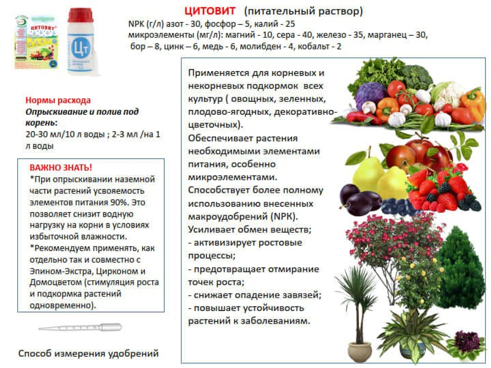 Природный регулятор роста и развития растений, Цитовит 1 л