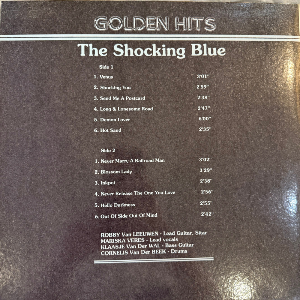 Виниловая пластинка The Shocking Blue – Golden Hits LP