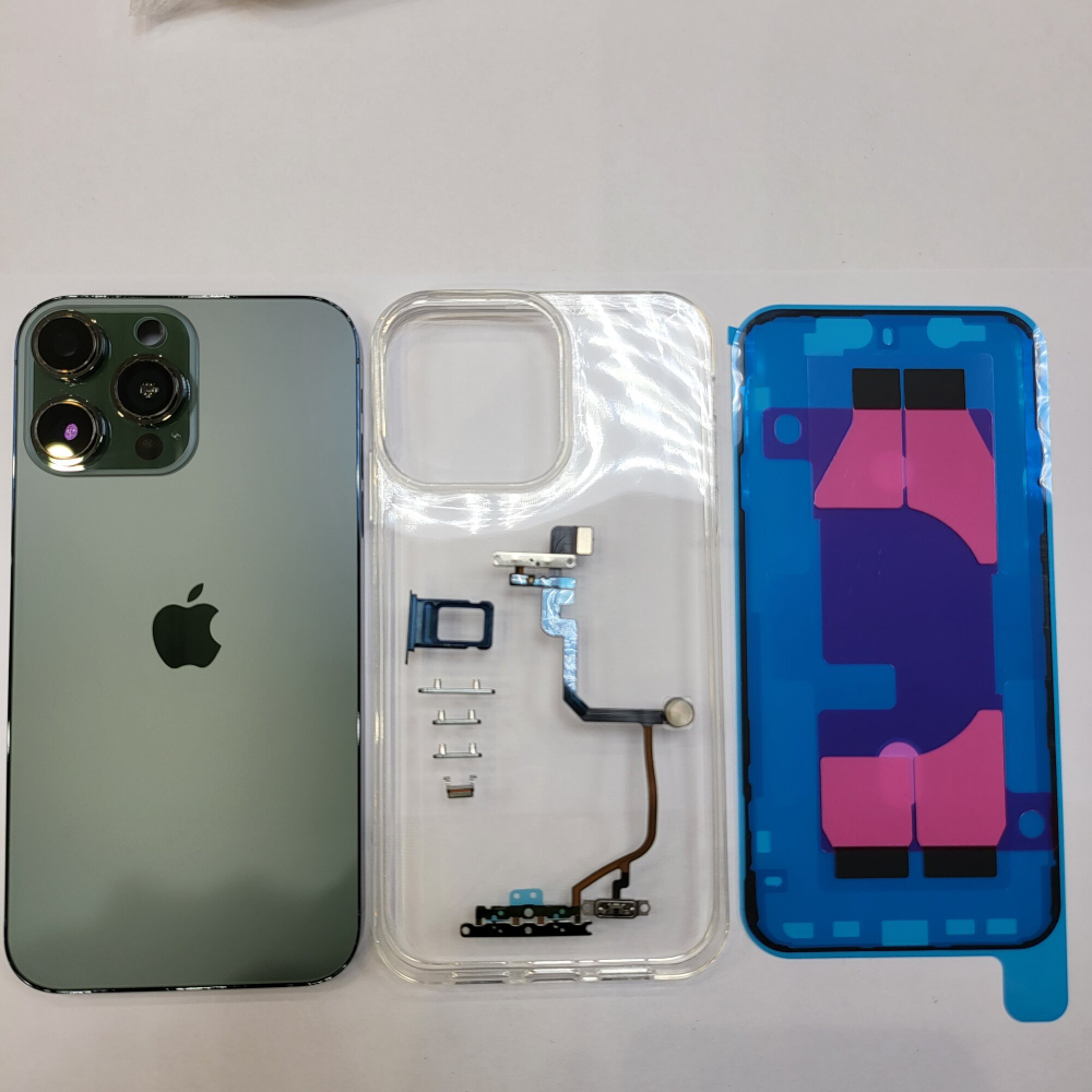 Корпус для iPhone XR в стиле iPhone 13Pro (цвет: Зелёный Матовый)
