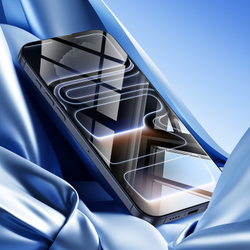 Защитное стекло для смартфона iPhone 17 Pro Max, серия Roga Series от Dux Ducis (комплект с ванночкой для автоматического выравнивания и установки)