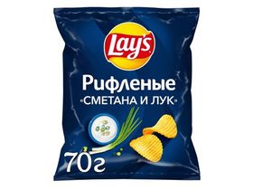 Чипсы Lays Сметана и лук, 70 г