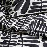 Комплект постельного белья IKEA MAJSMOTT (МЕЙДЖСМОТТ), Односпальный, Черно-белый, 150x200, 50x80 см