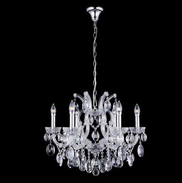 Подвесная люстра Hollywood SP6 Chrome Crystal Lux