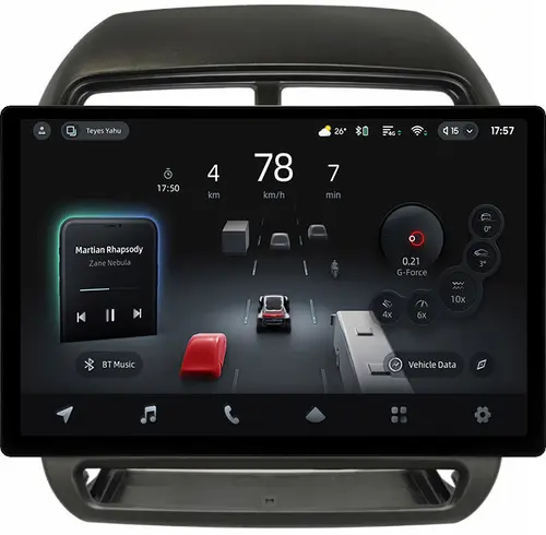 Магнитола для Mitsubishi ASX 2017+ (рамка 10) - Teyes CC4-PRO монитор 13" 2K QLED на Android 13, Быстрейшая, Snapdragon 778G, ИИ, CarPlay, DSP, 4G SIM-слот
