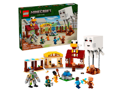 Конструктор Лего Майнкрафт Нападение на деревню воздушных шаров Гаста | LEGO Minecraft 21273 493 деталей 8+