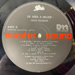 Винтажная виниловая пластинка LP Julio Iglesias De Nina A Mujer (Japan 1981) Master Sound DM Digital Mastering