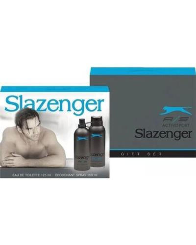 Slazenger Active Sport синий Набор мужской: Туалетная вода 125 мл и Дезодорант 150 мл, Турция