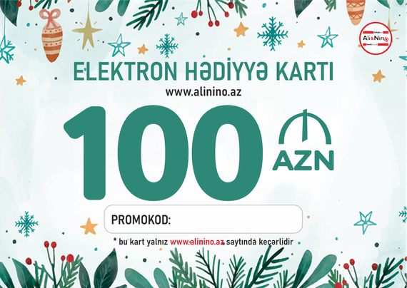 Elektron hədiyyə kartı Yeni İl 100 AZN