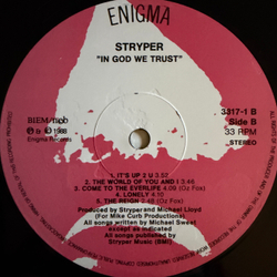 Виниловая пластинка Stryper ‎– In God We Trust LP
