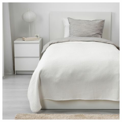 Покрывало IKEA VARELD (ВОРЕЛЬД), Белый, 150х250 см
