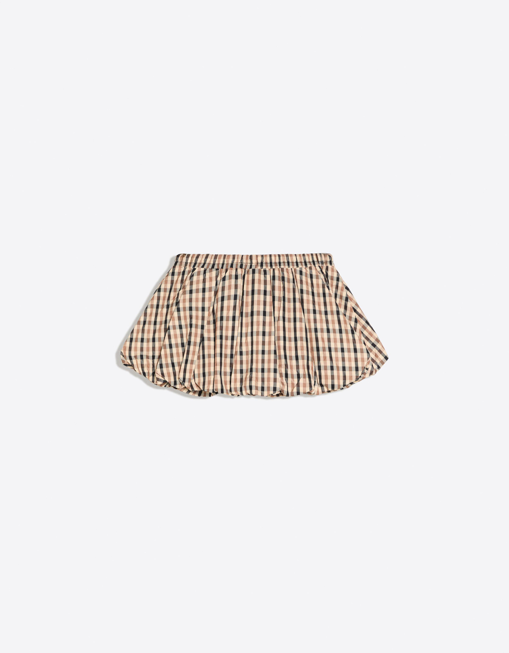Женская юбка-шорты в клетку из высокотехнологичной ткани - BERSHKA