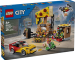 Конструктор Лего Сити Опыт доставки пиццы на автомобилях 60496 | LEGO City Pizza Delivery Experience 494 детали | 6+