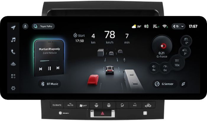Магнитола для Toyota Land Cruiser 200 2012-2015 (климат на ШГУ) - Teyes CC4PRO монитор 12.3" 2K QLED + рамка 10, Android 13, Быстрейшая, Snapdragon 778G, ИИ, CarPlay, DSP, 4G SIM-слот