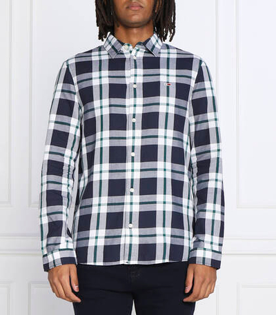 рубашка essential Tommy Jeans - темно-синий(DM0DM15112)