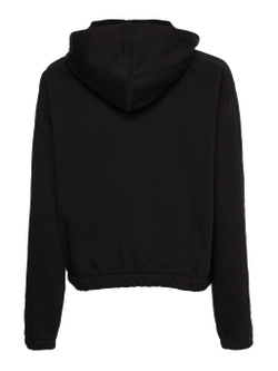 Женская Кофта теннисная Tommy Hilfiger Relaxed Branded Zip Up Hoodie - черный