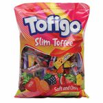 Жевательные конфеты-палочки TOFIGO "Slim", Фруктовое ассорти, 1000 г, ТУРЦИЯ, УТ-00001640
