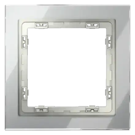 VLS110105 Рамка стеклянная VOLTUM S70 на 1 пост, (сталь, стекло). (ТМ Maytoni)