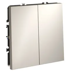 перекрёстный переключатель двухклавишный Voltum S70 Кашемир VLS020503