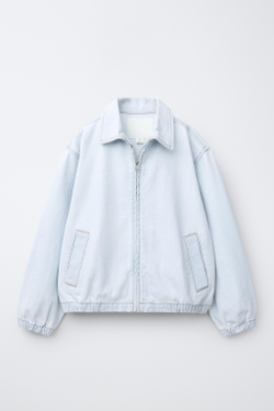 ZARA ДЖИНСОВАЯ КУРТКА, ГОЛУБОЙ