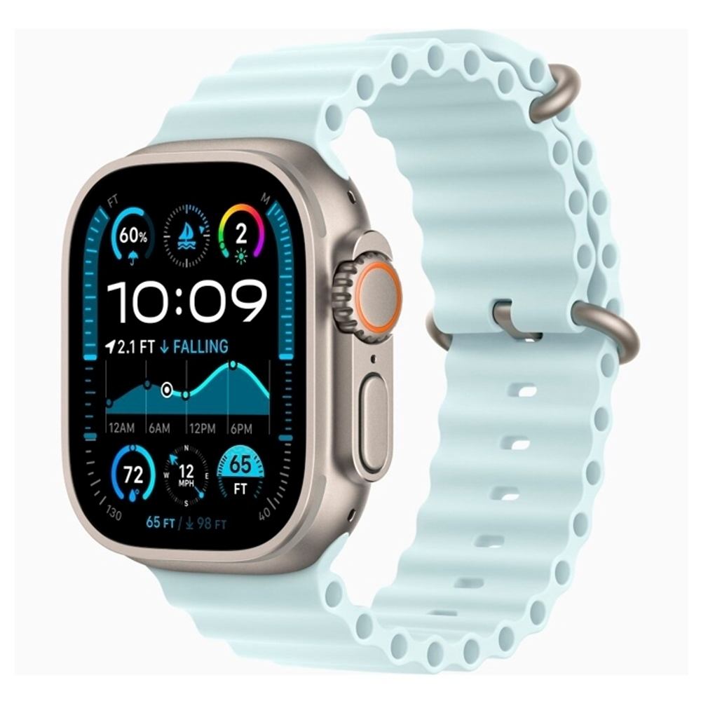 Умные часы Apple Watch Ultra 2 49мм GPS+Cellular Natural Titanium Case/Ice Blue Ocean Band